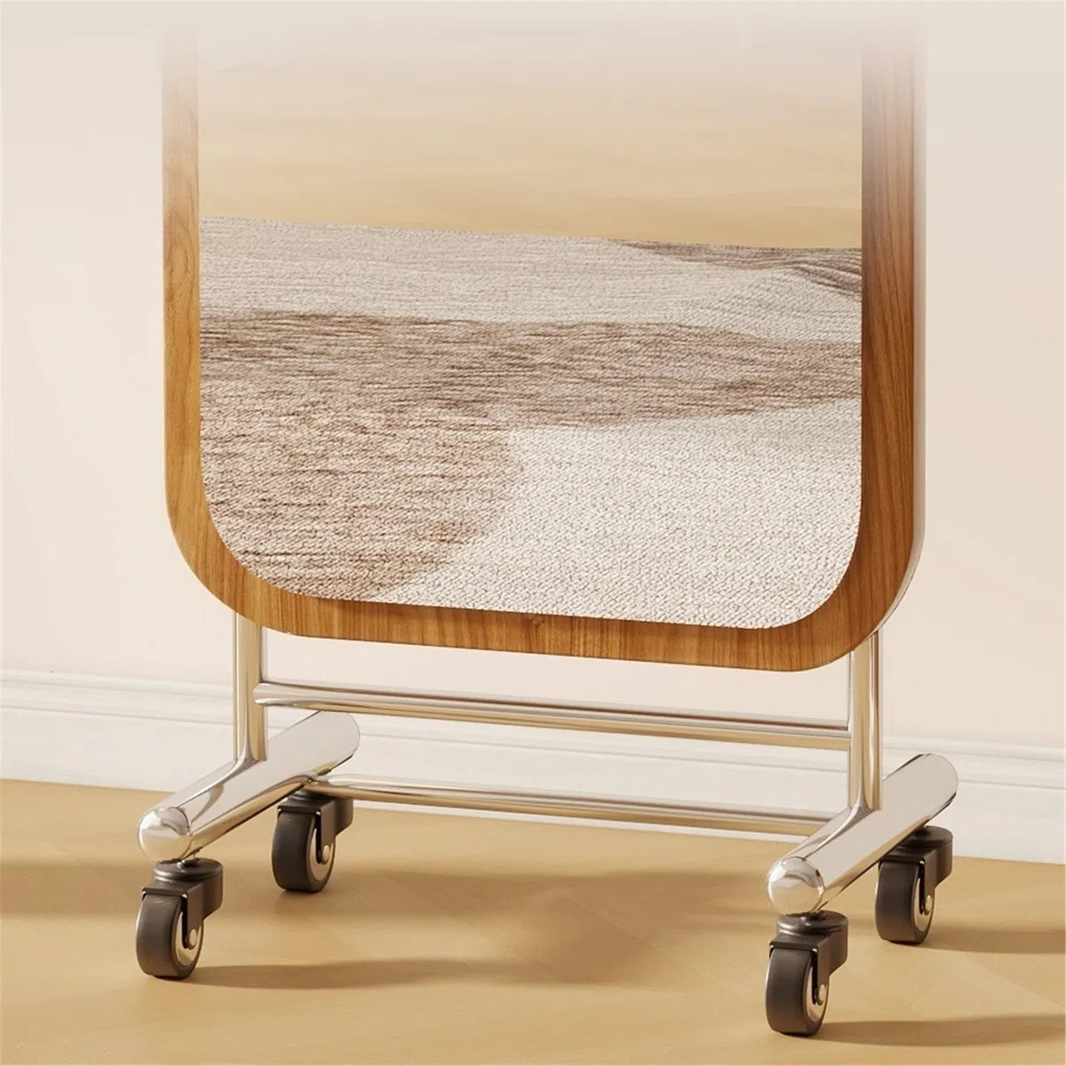 Chambre Miroir Portable en Acier Inoxydable Pleine Longueur for la Chambre à Coucher Décoration