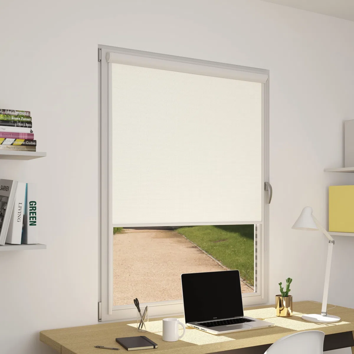 OR Tende - Rideau à rouleau occultant Foil avec coffre 50 x 350 cm sur mesure personnalisable pour intérieur pour porte fenêtre et basculante Made in Italy