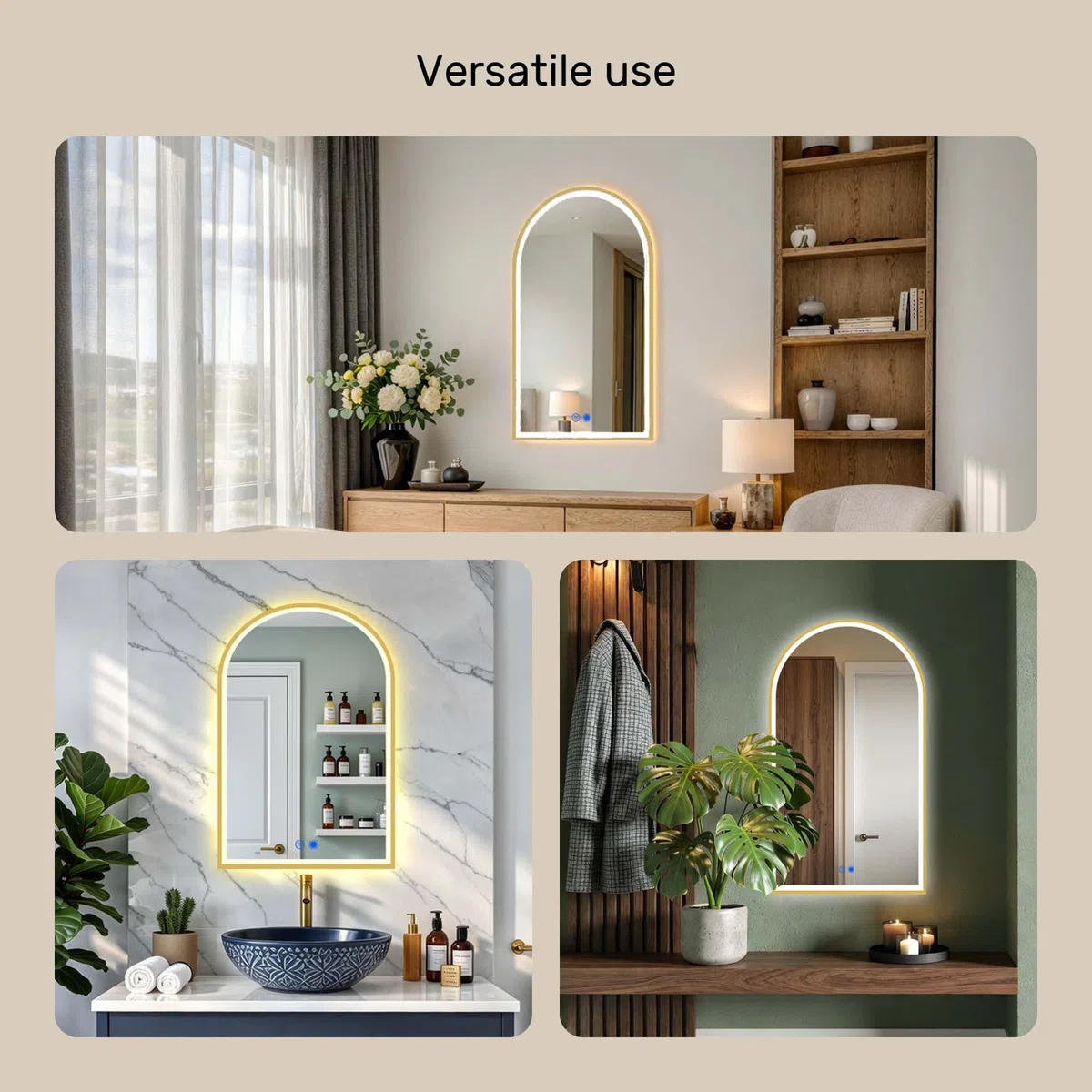 Artforma Miroir 70x100 cm MCH019-SJYA9KP3-70X100, LED