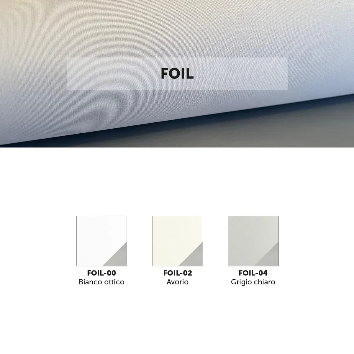 OR Tende - Rideau à rouleau occultant Foil avec coffre 50 x 350 cm sur mesure personnalisable pour intérieur pour porte fenêtre et basculante Made in Italy