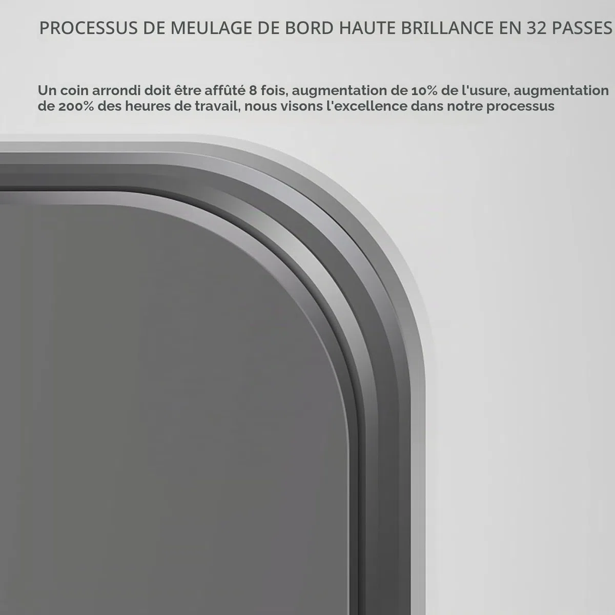 de Salle de Bain en Arc avec lumière 50x70cm Miroir Lumineux en Arc pour Salle de Bain Miroir de courtoisie Mural à intensité Variable 3 Couleurs Miroir d'arche intelligen (50x80cm/19.7x31.5in)