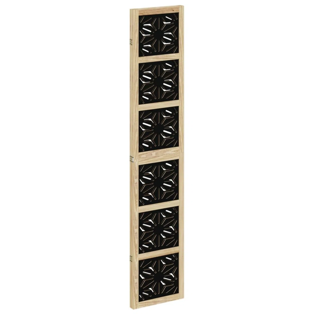 ATOMSTACK MAKER Paravent pliable 3 pièces en bois massif de paulownia et bois - Marron/noir - 105-110 x 200 cm - Brise-vue décoratif pour salon, bureau et chambre à coucher
