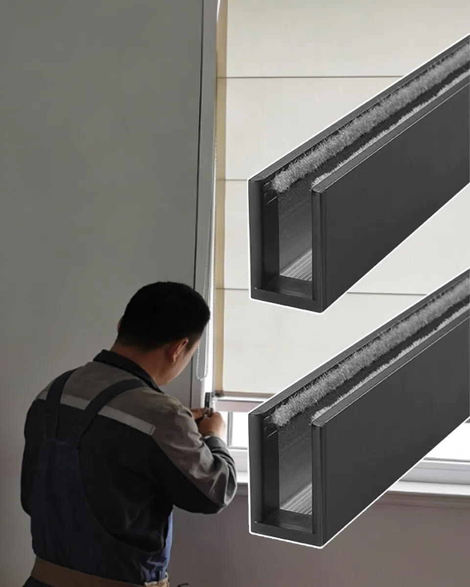 Store enrouleur occultant pour fenêtre latérale - Solution de blocage de la lumière pour la maison et le bureau - Facile à installer - Améliore l'intimité et le confort